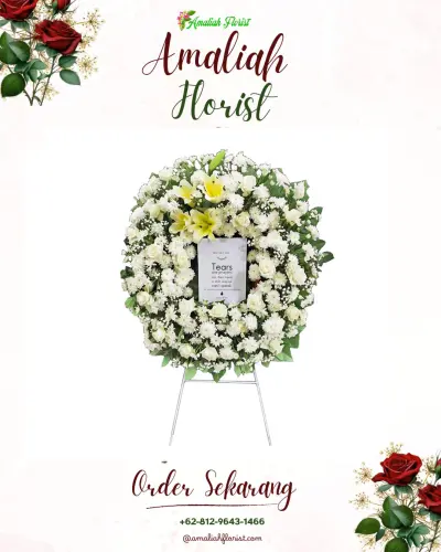 Krans Bunga Duka Cita di Cipadang